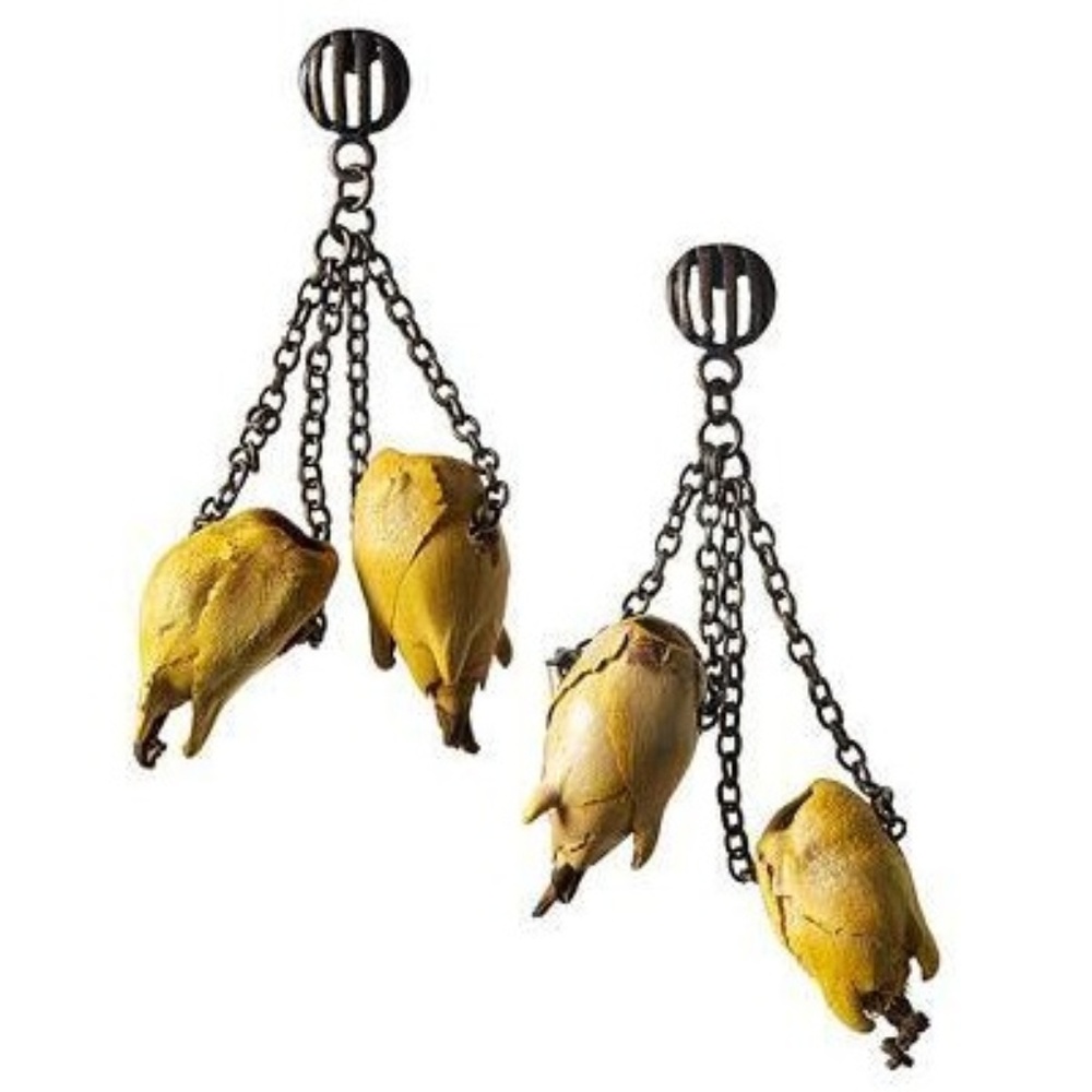😀 New Maria Oiticica Bronze Metal Seed Earrings